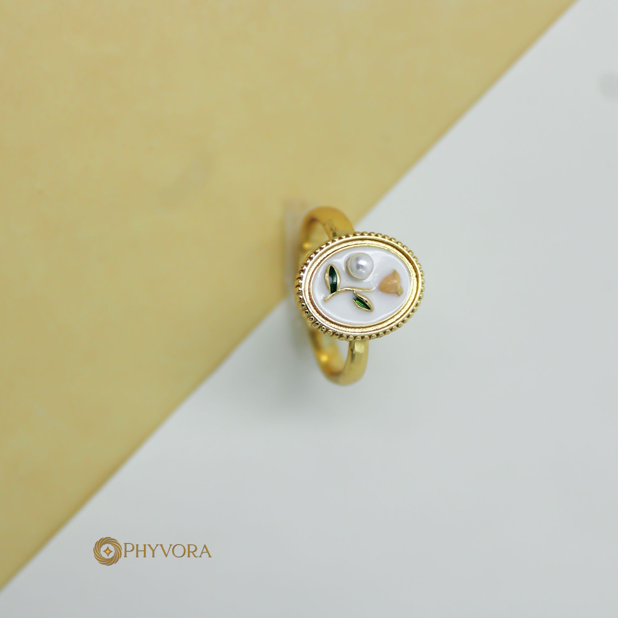 peddle Crest Halo 18k toned