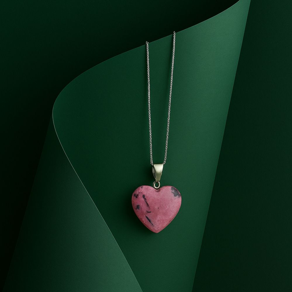 mixing Quartz Heart Pendant